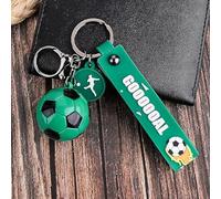 Pack De 2 Porte-Clés De Football, Porte-Clés Créatifs, Porte-Clés Cadeaux, Porte-Clés Pendentif De Football en Acrylique, Pendentifs De Football Personnalisés