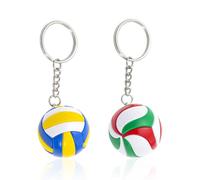 Pack De 2 Porte-Clés Volley-Ball, Mini Pendentifs Volley-Ball, Porte-Clés Créatifs, Souvenirs Sportifs, Porte-Clés Décoratifs