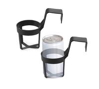 Pack de 2 porte-gobelets de voiture, porte-bouteilles de boissons, support portable pour voiture, porte-gobelets en plastique pour voiture, étagère de rangement multifonction (noir)