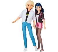 BANDAI - Miraculous - Set de Jouet - Pack 2 Poupées Marinette et Adrien - Crush Pack - Figurines Miraculous 26cm - Figurines pour Enfant Marinette Adrien - Jouet Enfant 4 Ans et + - P50377