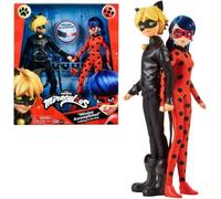 Pack de 2 Poupées mannequin 26 cm Miraculous Ladybug - Revivez les aventures de Ladybug et Chat Noir