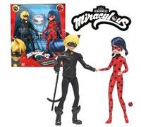 Pack de 2 poupées Miraculous Ladybug et Chat Noir 26 cm G