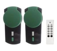Pack de 2 prises wifi avec télécommande pour Smart wifi - Extérieur