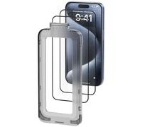 Pack de 2 Protectores de Pantalla de Cristal Templado Vention KUPTCA-10 para iPhone 16 + Herramienta de Instalación Antipolvo