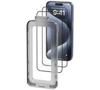 Pack de 2 Protectores de Pantalla de Cristal Templado Vention KUPTCA-10 para iPhone 16 + Herramienta de Instalación Antipolvo