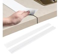 Pack de 2 rails de connexion pour plan de travail de cuisine, joint d'étanchéité pour espace entre plans de travail, bande de finition pour bord de plan de travail, joint d'étanchéité pour plan de