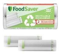FoodSaver Pack de 2 rouleaux de mise sous vide FSRE2002X01 20 cm x 4,5 m recyclables sans BPA