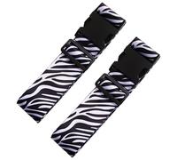 Pack De 2 Sangles De Bagages À Motif Zèbre, Sangles De Bagages Réglables, Accessoires De Bagages, Sangles De Fixation De Bagages, Accessoires De Voyage