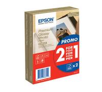 Epson C13S042167 Premium Glossy - Papier Photo - Glacé (Pack de 2)(A6 Format), 100 x 150 millimeters