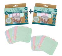 PACK DE 2 SETS DE DEBARBOUILLETTES 21,5 X 21,5 CM - Feel Natural baby