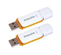 Philips Snow Édition High Speed clé USB 2.0 2X 128 Go pour PC, Ordinateur Portable, Stockage de données informatiques, Vitesse de Lecture jusqu'à 25 Mo/s
