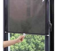 Pack de 2 Store Enrouleur à Ventouse de Protection Solaire,Stores Occultants sans Perçage, Rétractable Portable Store À Rouleau Pare-Soleil,sans Perçage,pour Chambre