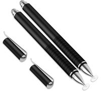Pack de 2 Stylets Capacitif de Haute précision 2 en 1 pour Smartphone et Tablette Noir Bigben