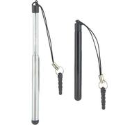 Pack de 2 Stylets Téléscopiques pour Smartphone et Tablette Noir Bigben