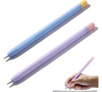 Pack de 2 Stylo de Silicone Souple Étui Case Cover pour Apple Pencil 2nd Génération, Étui Housse de Protection pour Stylet en Silicone