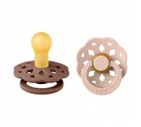 BIBS Sucette Boheme 0-6 m latex Woodchuck/Blush lot de 2