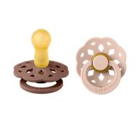 Pack de 2 sucettes Bohème Caoutchouc 6 mois+ Woodchuck et Blush