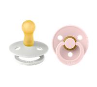Pack de 2 sucettes Colour Caoutchouc 6 mois+ Haze et Blossom