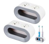 Pack de 2 Support Brosse a Dent Electrique,Support Mural hautement adhésif pour Brosse à Dents,Porte Brosse à Dents Mural sans perçage,Porte Brosse à Dents Electrique pour Salle de Bain