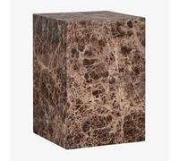 Pack de 2 tables de chevet carrées 35x35 cm en pierre naturelle Aluret