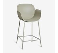 Pack De 2 Tabourets Hauts En Polypropylène Et Fer Lynette Vert Bambou ¿65 Cm Vert