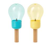 Pack de 2 Taille Crayon Forme Ampoule 7 cm Couleur Aléatoire Fourniture Scolaire Originale