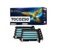 Pack de 2 Tambours compatible pour Lexmark 70C0Z50 Noir 40000 Pages