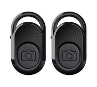 Pack de 2 Télécommande Bluetooth Selfie sans Fil, Déclencheur Appareil Photo Idéal pour Photos et Vidéos, Bluetooth Contro Compatible avec Smartphones iOS et Android, Portée jusqu'à 10 Mètres