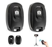 Pack de 2 Télécommande Bluetooth Selfie sans Fil, Déclencheur Appareil Photo Idéal pour SmartphonesCompatible avec Smartphones iOS et Android, Contrôle à Distance pour Photos et Vidéos