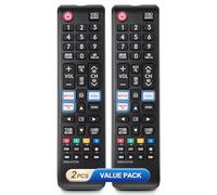 【Pack de 2】 Télécommande de Remplacement Universelle pour TV Samsung - Compatible avec TV Samsung LED, QLED, Curved, HDTV, 3D, 4K et Smart TV