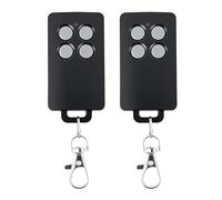 Pack de 2 télécommandes 4 canaux pour portails, compatibles avec SCS Sentinel AAM0121, Code Variable, fréquence d'émission 433,05 MHz à 434,79 MHz, portée 50 m, pour portails et Portes de Garage