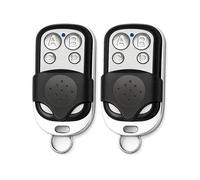 Pack de 2 Télécommandes Universelles Autocopieuses 433,92 MHz Code Fixe - Duplicateurs 4 Canaux - Portail/Garage/Alarme - Pile incluse -