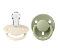 Pack De 2 Tétines De Lux En Silicone Bibs -Ivoire/Sauge