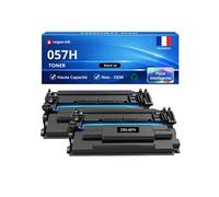 Pack de 2 Toners compatible pour Canon 057H 3010C002 3010C004 Noir 10000 Pages