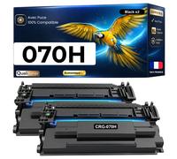 Pack de 2 Toners compatible pour Canon 070H 5640C002 Noir 9500 Pages