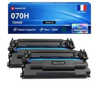 Pack de 2 Toners compatible pour Canon 070H 5640C002 Noir 9500 Pages NOPAN-INK