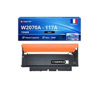 Pack de 2 Toners compatible pour HP 117A W2070A Noir 1000 Pages