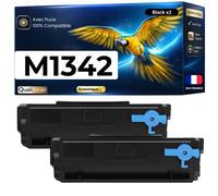 Pack de 2 Toners compatible pour imprimantes Lexmark M1342 XM1342 24B7005 Noir 18000 Pages