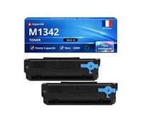 Pack de 2 Toners compatible pour imprimantes Lexmark M1342 XM1342 24B7005 Noir 18000 Pages