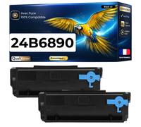 Pack de 2 Toners compatible pour Lexmark 24B7005 Noir 18000 Pages
