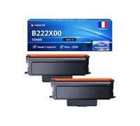 Pack de 2 Toners compatible pour Lexmark B222X00 Noir 6000 Pages