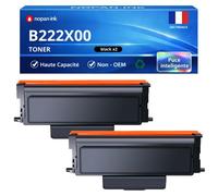 Pack de 2 Toners compatible pour Lexmark B222X00 Noir 6000 Pages NOPAN-INK