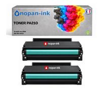 Pack de 2 Toners compatible pour Pantum PA210 Noir NOPAN-INK 1 600 Pages