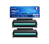 Pack de 2 Toners compatible pour Pantum PB-211 Noir 1 600 Pages
