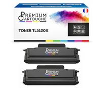 Pack de 2 Toners compatible pour Pantum TL5120X Noir 15 000 Pages