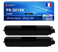 Pack de 2 Toners compatible pour Utax 1T02TW0UT0 PK5018 PK-5018K Noir 13000 pages NOPAN-INK