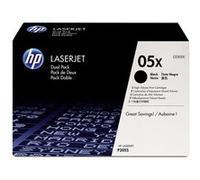Pack de 2 Toners HP LaserJet 05X (CE505XD) - Noir Noir G