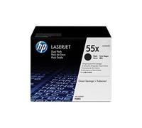 Pack de 2 Toners LaserJet 55X (CE255XD) - Noir