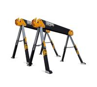 Toughbuilt Pack de 2 tréteaux-table de chantier C650 TB-C650-2 réglables 1180 kg/paire