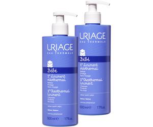 Pack De 2 Uriage Bébé Liniment Oléothermal Soin Nettoyant Flacon Pompe 500ml Promo